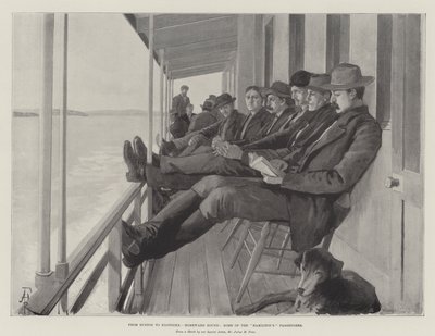De Euston à Klondike, retour à la maison, certains des passagers de Hamilton - Amedee Forestier