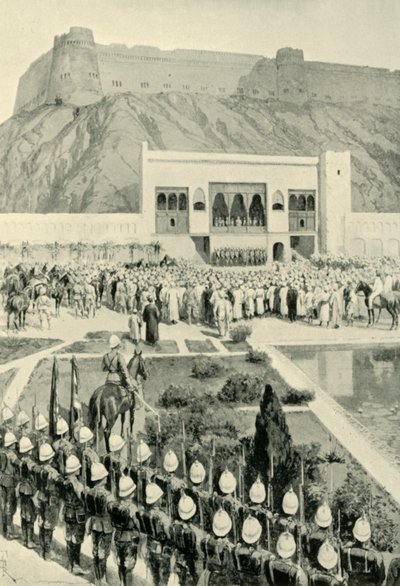 Le général Roberts lisant sa proclamation à Kaboul, 12 octobre 1879, 1901 - Amedee Forestier