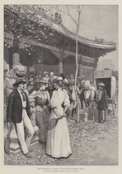 Chez Lady Walsham, à la Légation britannique, Pékin - Amedee Forestier