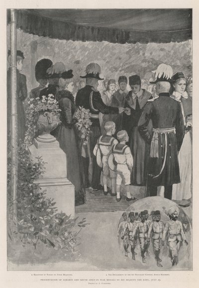 Présentation des médailles de la guerre d