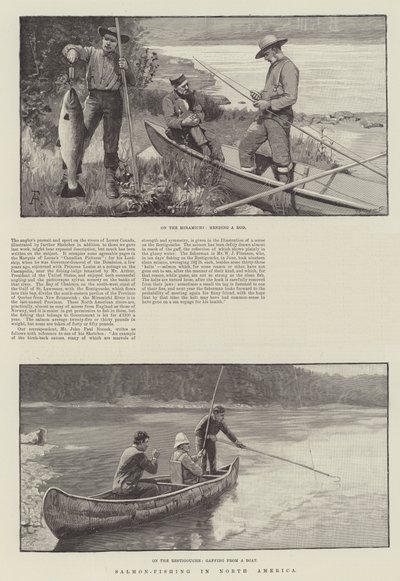 Pêche au saumon en Amérique du Nord - Amedee Forestier