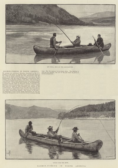 Pêche au saumon en Amérique du Nord - Amedee Forestier