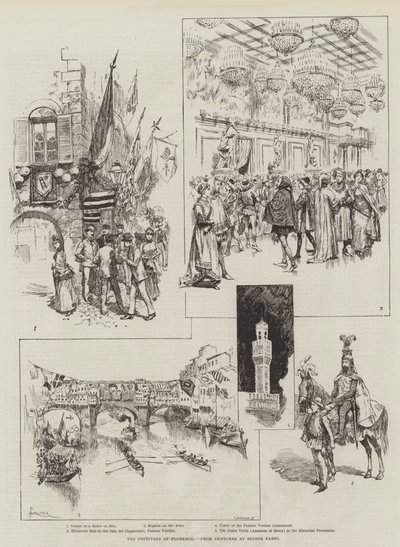Les fêtes à Florence - Amedee Forestier