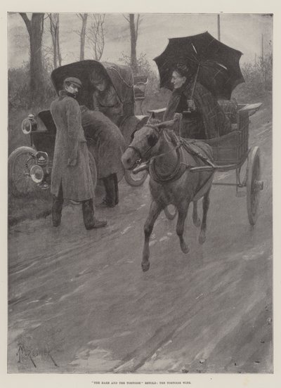 Le Lièvre et la Tortue revisités, la Tortue gagne - Amedee Forestier