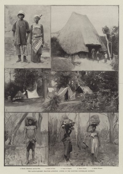 La question de la frontière Lagos-Dahomey, scènes dans le district disputé de l