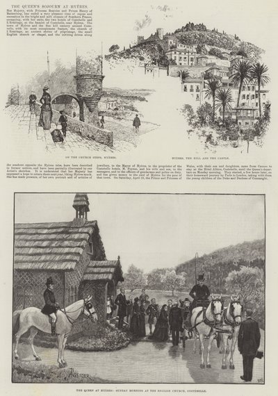 Le séjour de la reine à Hyères - Amedee Forestier