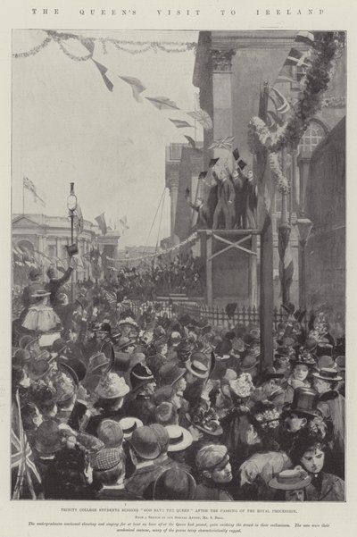 La visite de la reine en Irlande - Amedee Forestier