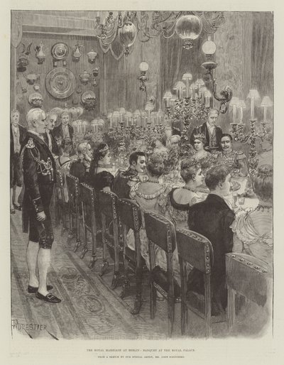Le Mariage Royal à Berlin, Banquet au Palais Royal - Amedee Forestier