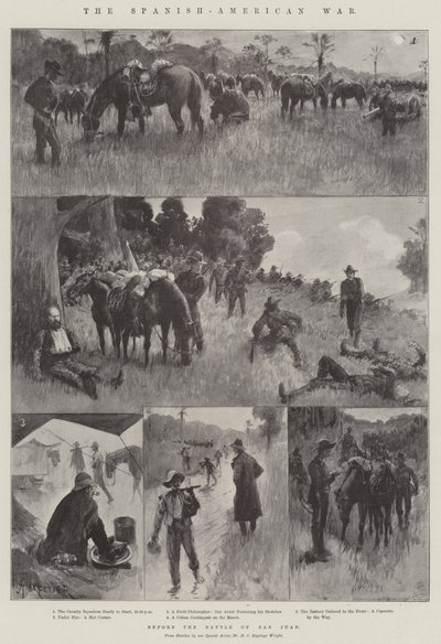 La guerre hispano-américaine, avant la bataille de San Juan - Amedee Forestier