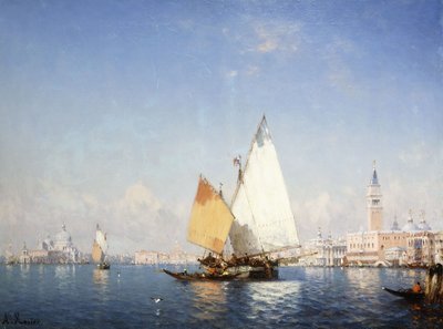 Bateaux sur le lagon - Amedee Rosier