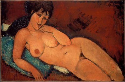 Nu sur coussin bleu - Amedeo Modigliani