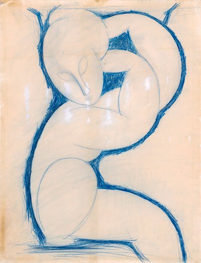 Caryatide, 1913-1915 - Amedeo Modigliani