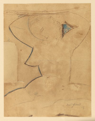 Caryatide au Sein Pointu - Amedeo Modigliani