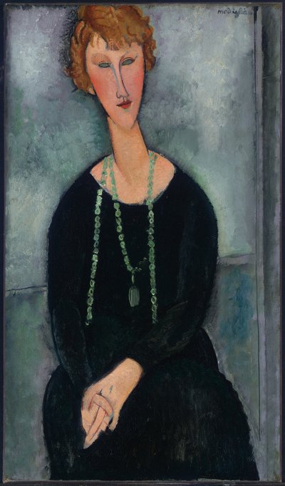 Femme au collier vert (Madame Menier) - Amedeo Modigliani