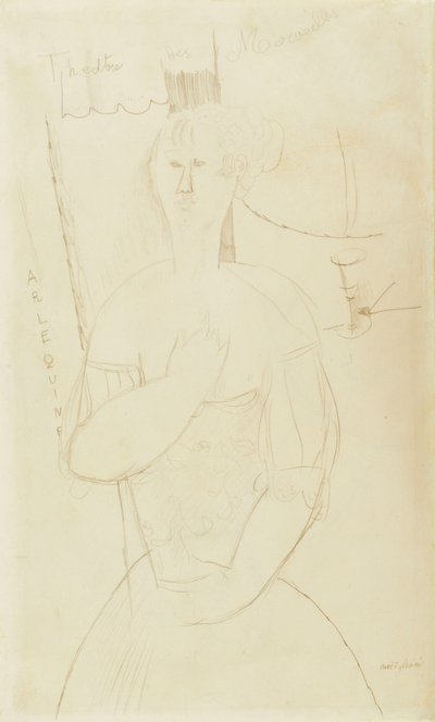 Arlequin, vers 1915 - Amedeo Modigliani