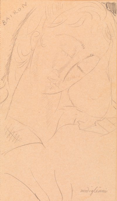 Tête - Bairon - Amedeo Modigliani