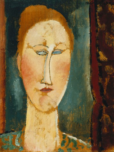 Tête de femme aux cheveux rouges - Amedeo Modigliani