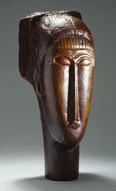 Tête de femme avec une frange - Amedeo Modigliani