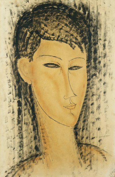 Tête de Jeune Femme, 1914 - Amedeo Modigliani