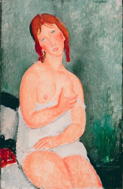 Jeune femme à la chemise - Amedeo Modigliani