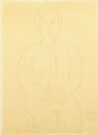 Portrait de Soutine assis, 1917 - Amedeo Modigliani