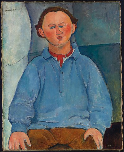 Portrait du sculpteur Oscar Miestchaninoff - Amedeo Modigliani