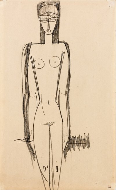 Nu debout, c.1910-1911 - Amedeo Modigliani