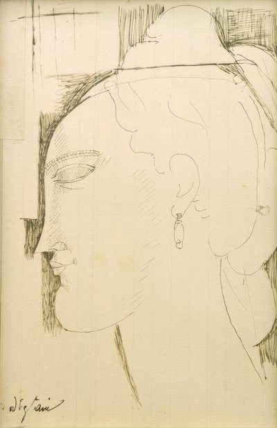 Tête de femme - Amedeo Modigliani