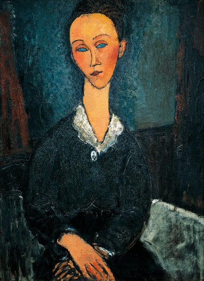 Femme au col blanc, portrait de Lunia Czechowska - Amedeo Modigliani