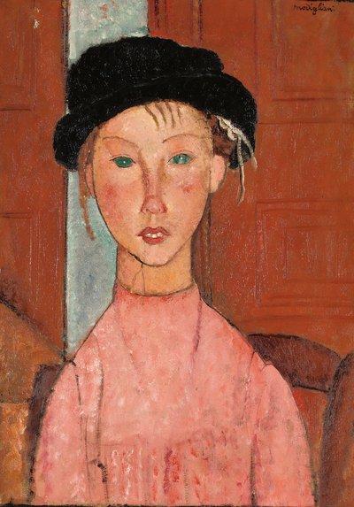 Jeune fille en béret, 1918 - Amedeo Modigliani