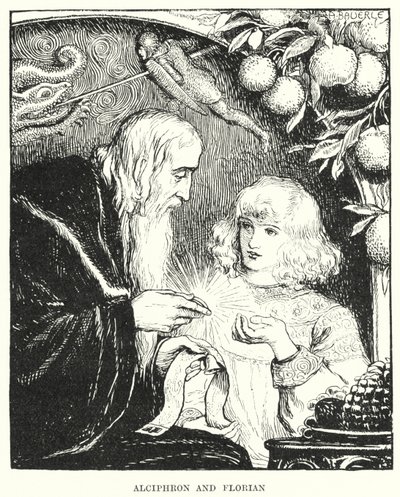 Alciphron et Florian - Amelia M. (attr.to) Bowerley or Bauerle
