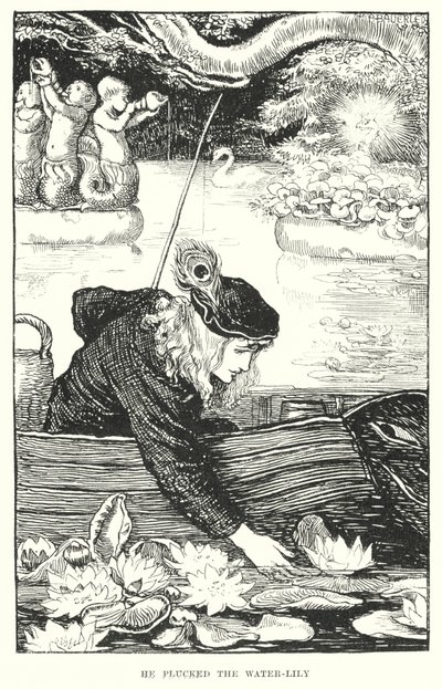 Il a cueilli le nénuphar - Amelia M. (attr.to) Bowerley or Bauerle
