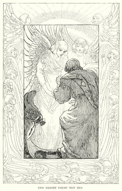 Deux formes lumineuses le rencontrèrent - Amelia M. (attr.to) Bowerley or Bauerle