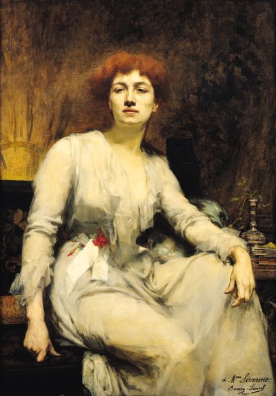 Portrait de Séverine (1855-1929), 1893 - Amelie Beaury Saurel