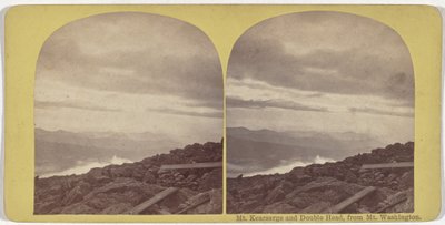 Mont Kearsarge et Double Head, depuis le Mont Washington - American 19th Century