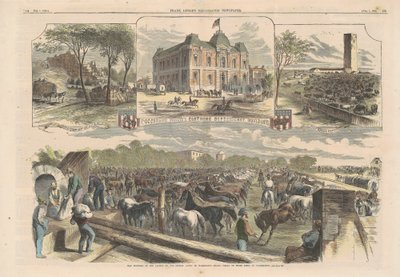 Croquis de guerre dans la capitale - American 19th Century