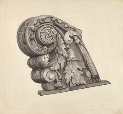Figure de proue de la frégate "Sabine" - American 20th Century