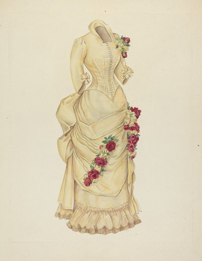 Robe à tournure - American 20th Century