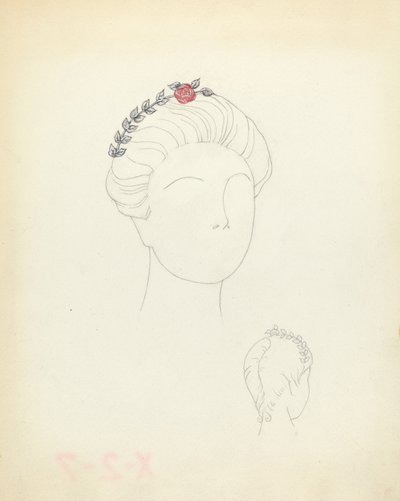 Ornement de cheveux - American 20th Century