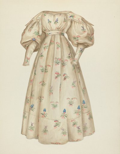 Robe en mousseline - American 20th Century