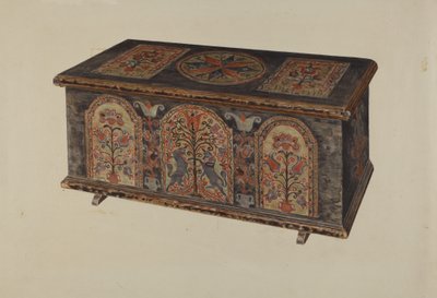 Coffre de dot allemand de Pennsylvanie - American 20th Century