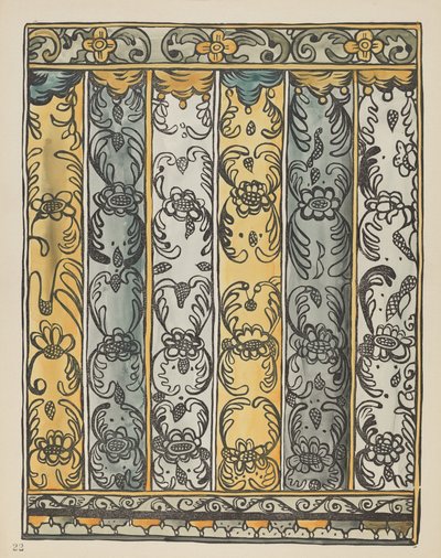 Planche 22 : Décoration murale : du portfolio "Spanish Colonial Designs of New Mexico" - American 20th Century