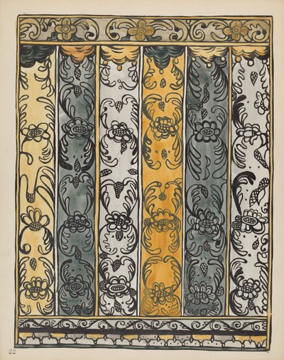 Planche 22 : Décoration murale, Laguna : Du portfolio "Spanish Colonial Designs of New Mexico" - American 20th Century