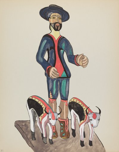 Planche 30 : Saint Isidore : Du portfolio "Spanish Colonial Designs of New Mexico" - American 20th Century