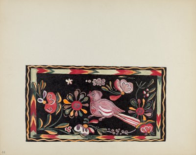 Planche 44 : Design de coffre peint : Du portfolio "Spanish Colonial Designs of New Mexico" - American 20th Century