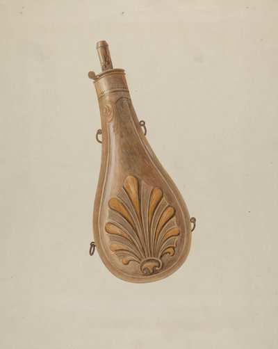 Flasque à poudre - American 20th Century