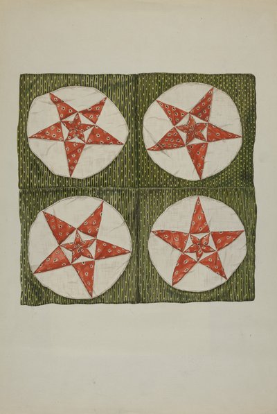Blocs de courtepointe - Étoile appliquée - American 20th Century