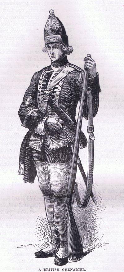 Un grenadier britannique, illustration de l