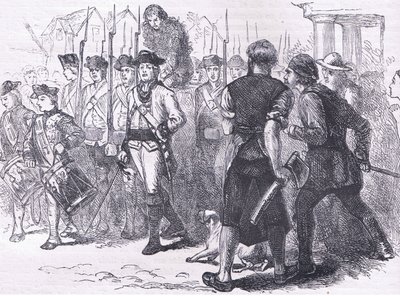 Un paysan goudronné et emplumé, illustration de l