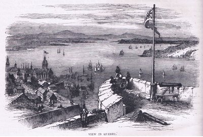 Vue de Québec, illustration de l